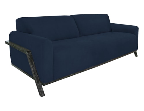 Contemporary Sofa with Throw Pillows