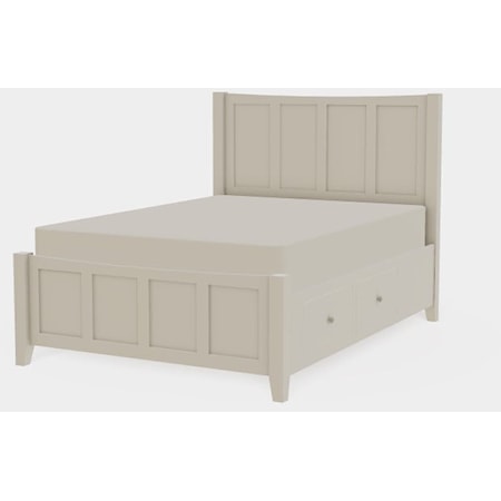 Atwood Full Panel Bed with Both Drawerside Storage