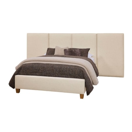 Queen Upholstered Wall Bed