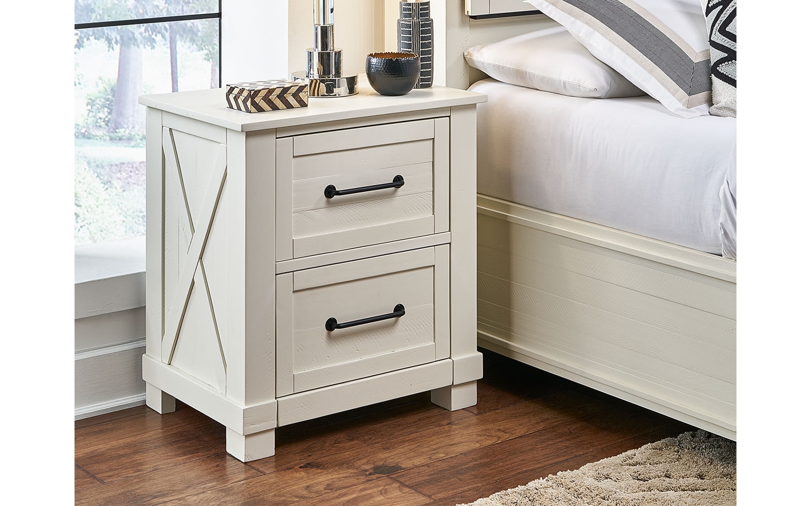 A-America Sun Valley Nightstand with USB Charging
