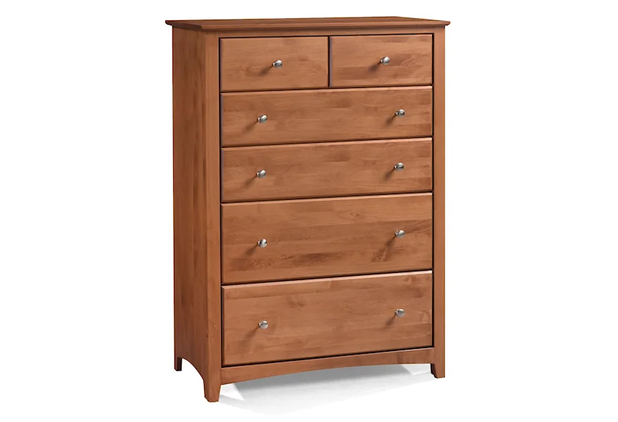 Shaker Bedroom 6-Drawer Chest by Archbold Furniture at Esprit Decor Home Furnishings