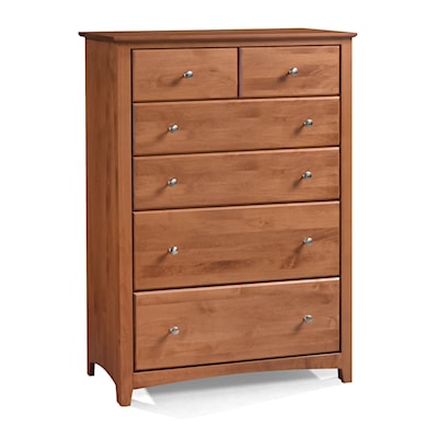 Archbold Furniture Shaker 6-Drawer Chest