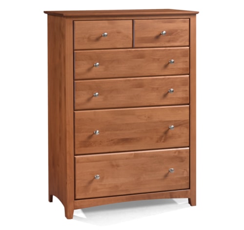 Wide 6-Drawer Chest with 2 Deep Drawers