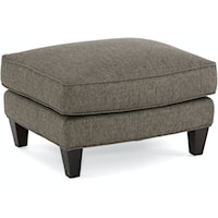 Traditional Ottoman with Down Plush Cushion