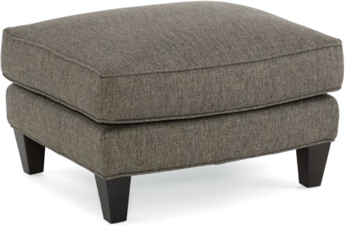 Traditional Ottoman with Down Plush Cushion