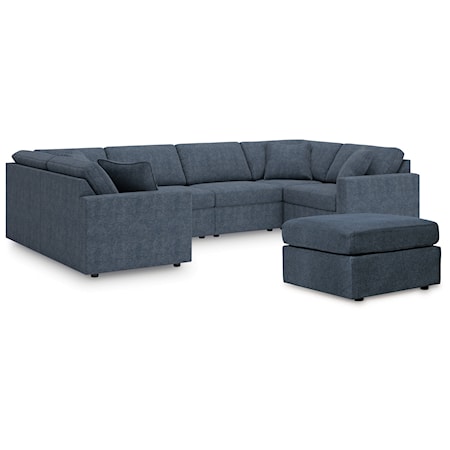 6-Piece Sectional And Ottoman