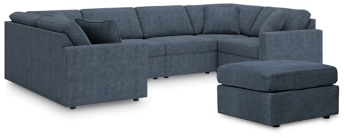 6-Piece Sectional And Ottoman