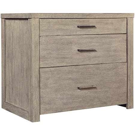 Contemporary File Cabinet with Drawer Dividers