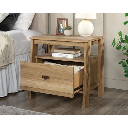 1-Drawer Trestle Nightstand