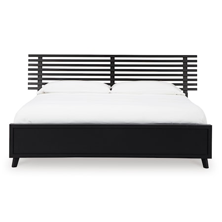 Queen Slat Panel Bed