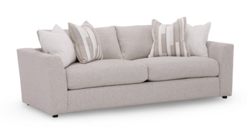 Transitional Sofa with Accent Pillows