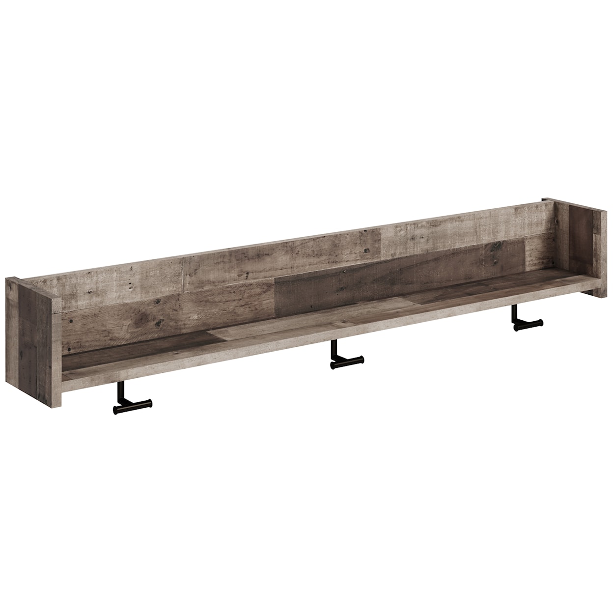 Signature Design by Ashley Furniture Neilsville Wall Mounted Coat Rack with Shelf