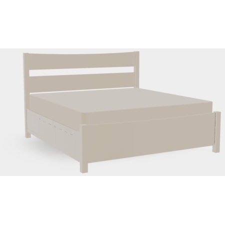 King Both Drawerside Plank Bed