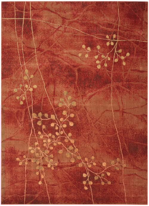 6'7" x 9'7" Flame Rectangle Rug