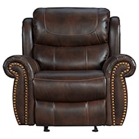 Traditional Recliner with Nailhead Trim