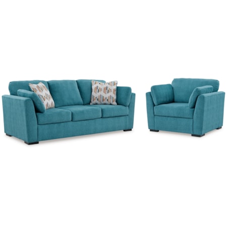 Sofa And Oversized Chair