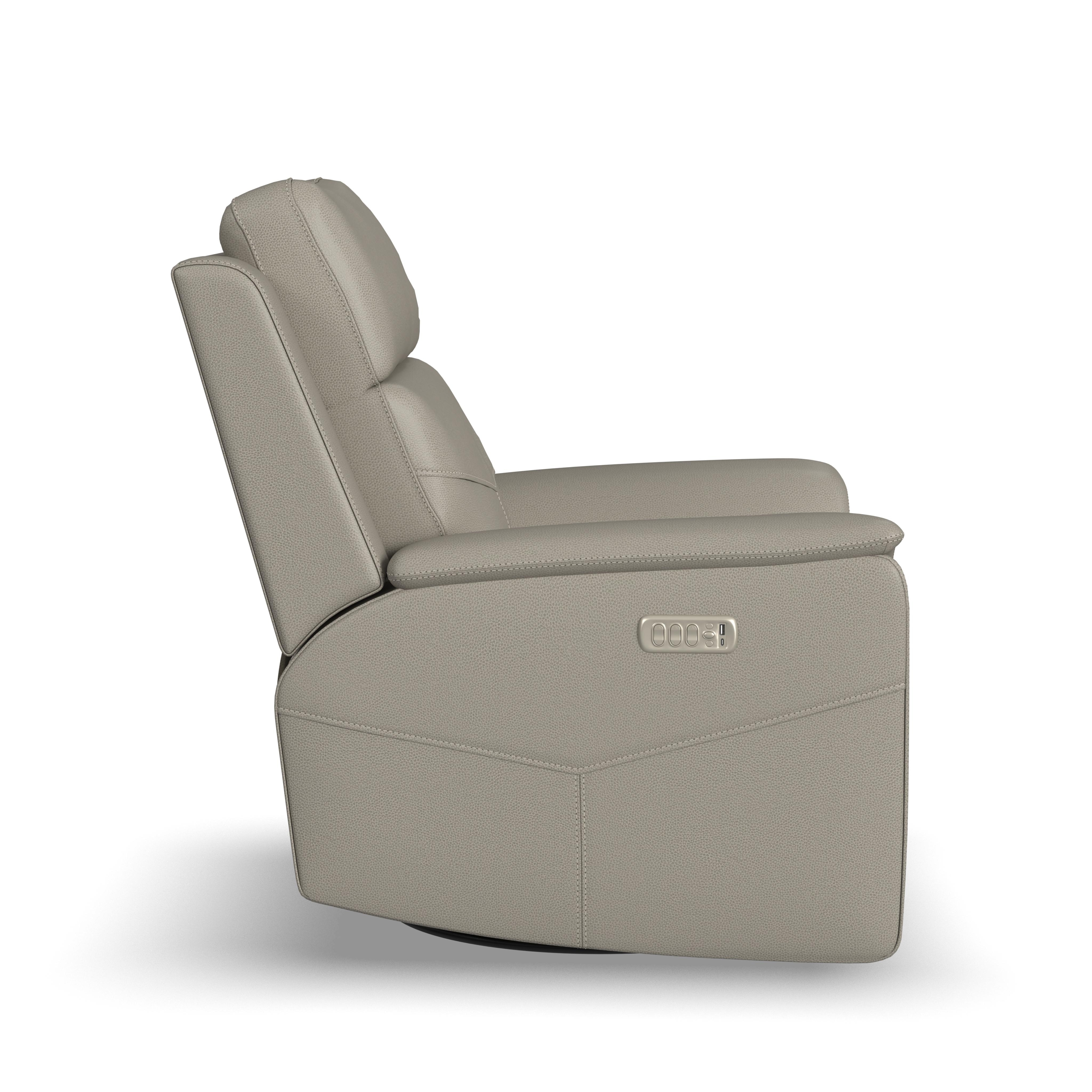 Flexsteel Vernon Swivel Gliding Power Recliner