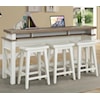 Carolina House Americana Modern Everywhere Console with 3 Stools