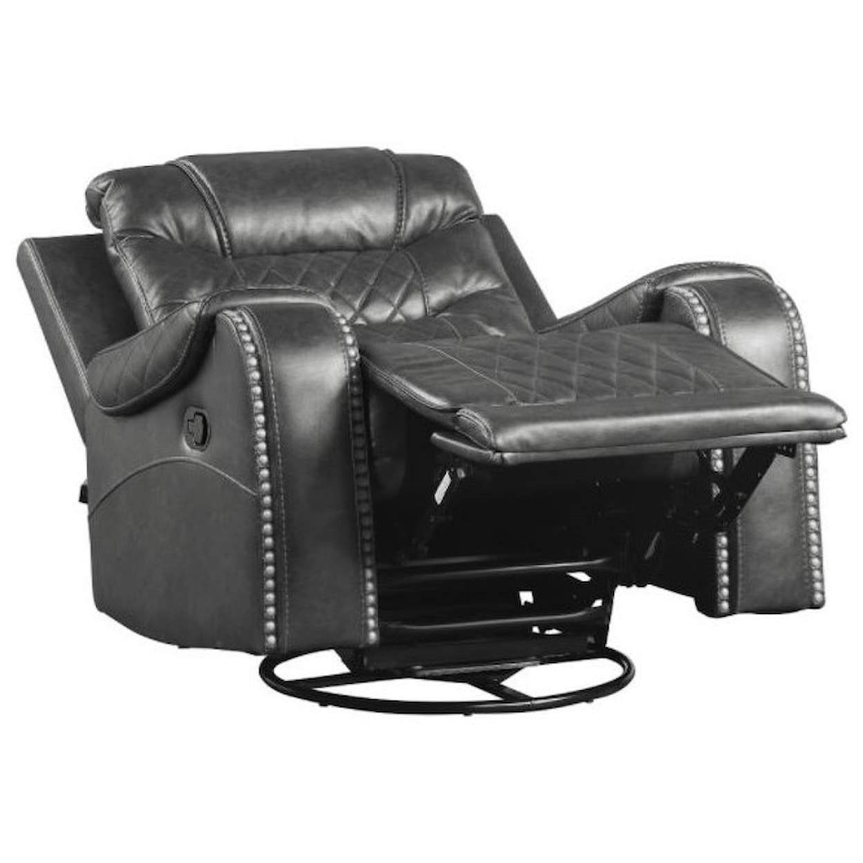 Homelegance Furniture Putnam Swivel Glider Reclining Chair