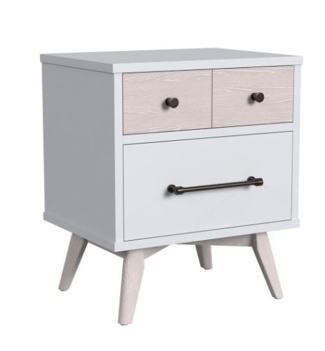 Contemporary 2-Drawer Nightstand