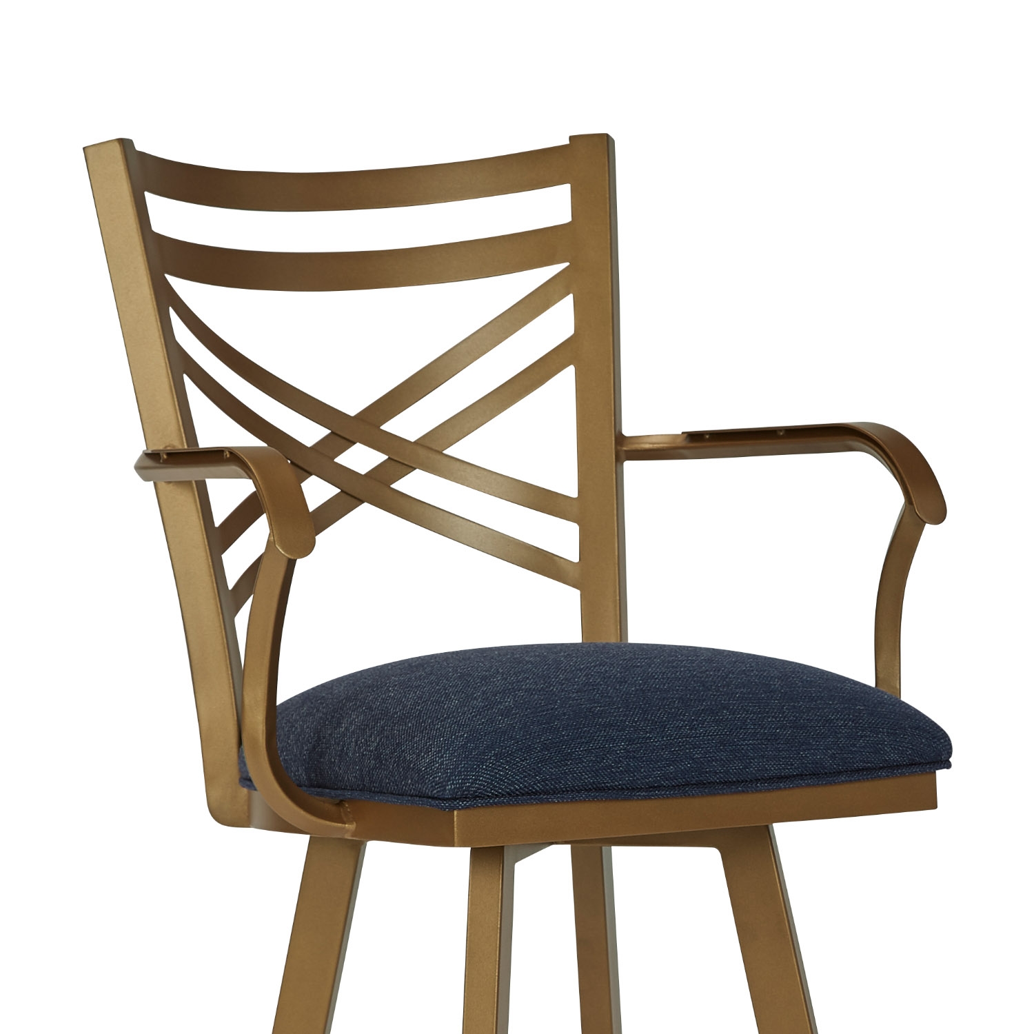 Wesley Allen RALEIGH Swivel With Back & Arms Barstool