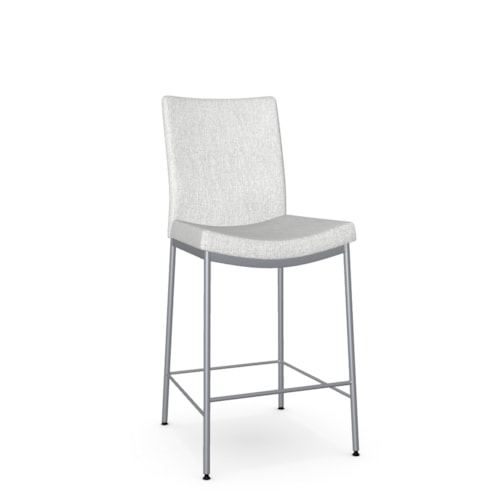 Contemporary Upholstered Counter Height Stool