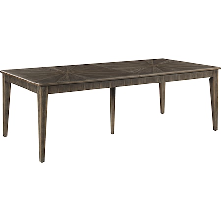 Transitional Rectangular Dining Table with Removable Leaf