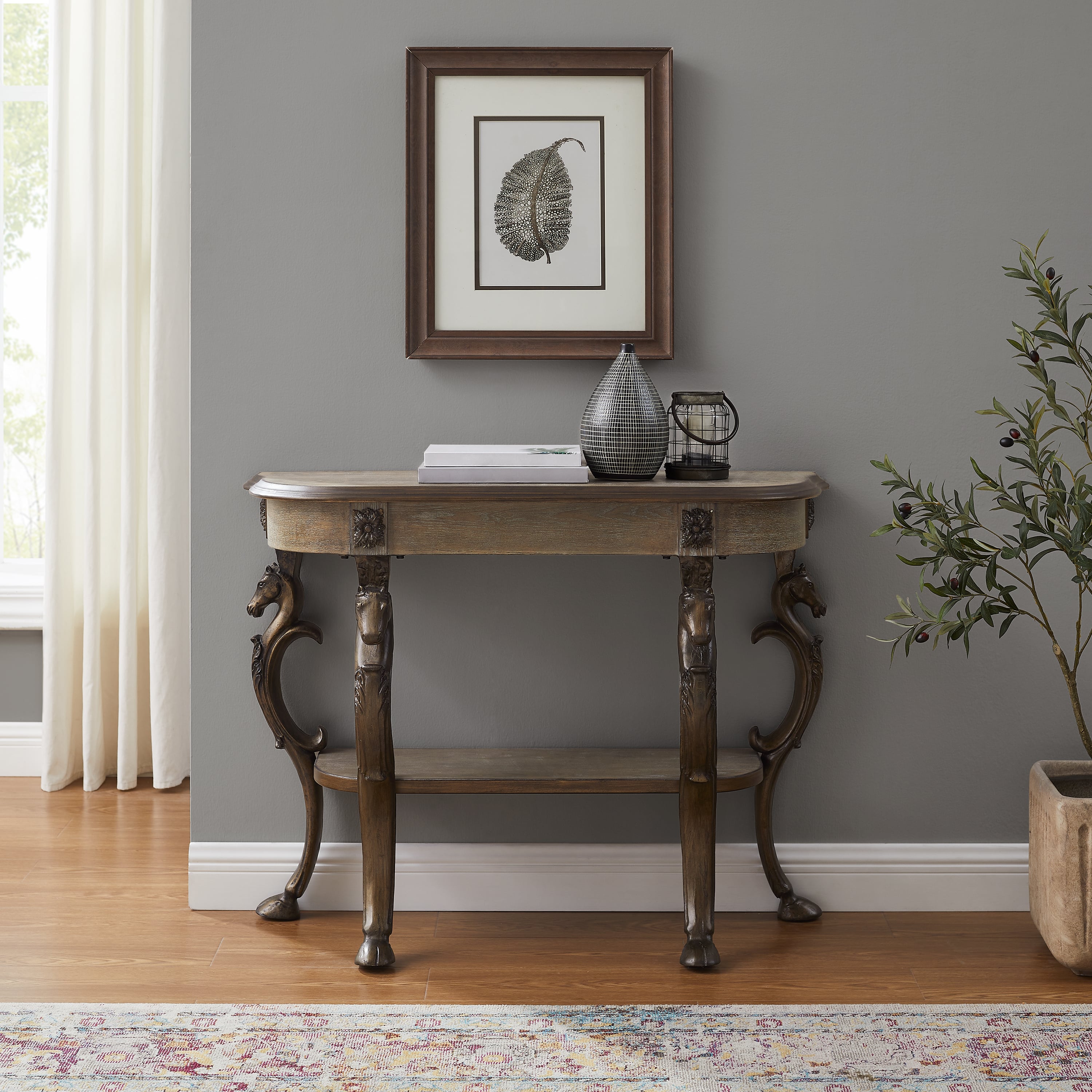 Powell 21A416225 Console Table Pewter