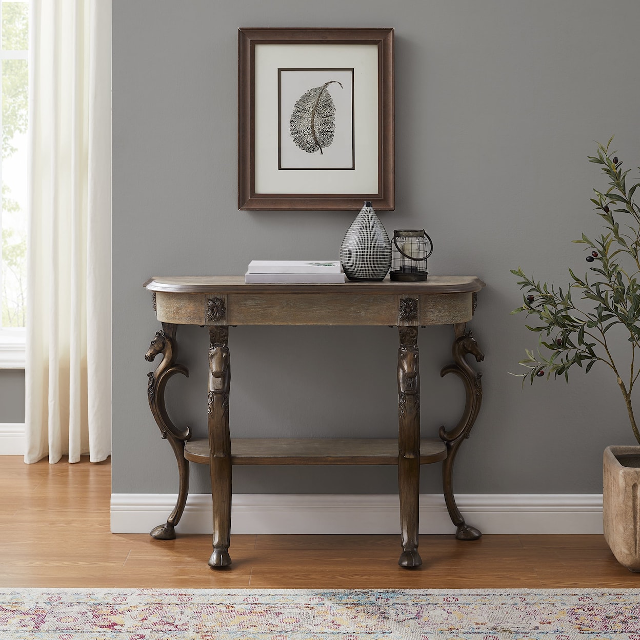 Powell 21A416225 Console Table Pewter