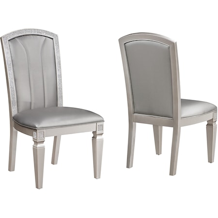 Glam Upholstered Dining Side Chair