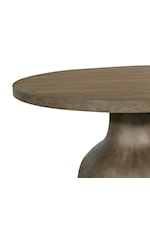 Magnussen Home Bosley Occasional Tables Mid-Century Modern Round Accent Table