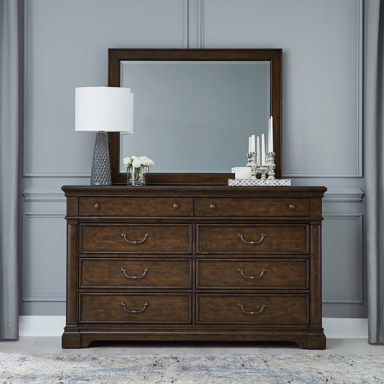 Liberty Furniture Arden Road Dresser and Mirror