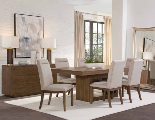 Transitional 7-Piece Dining Set