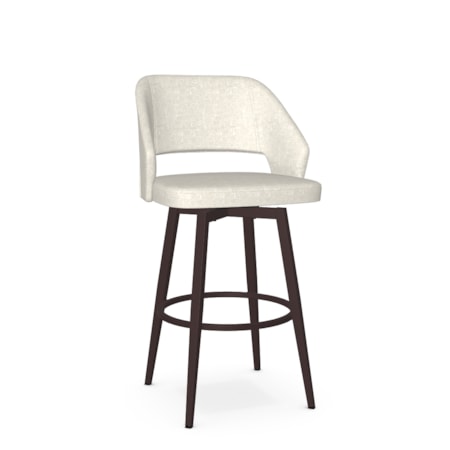 Upholstered Bar Height Swivel Stool