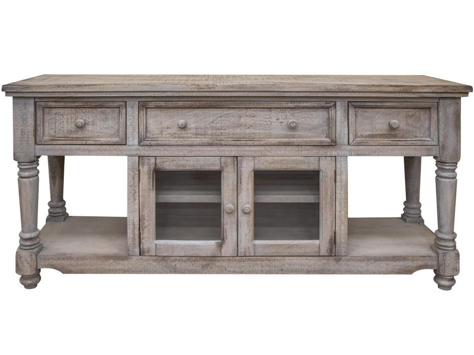 International Furniture Direct Aruba 3-Drawer 70" TV Stand