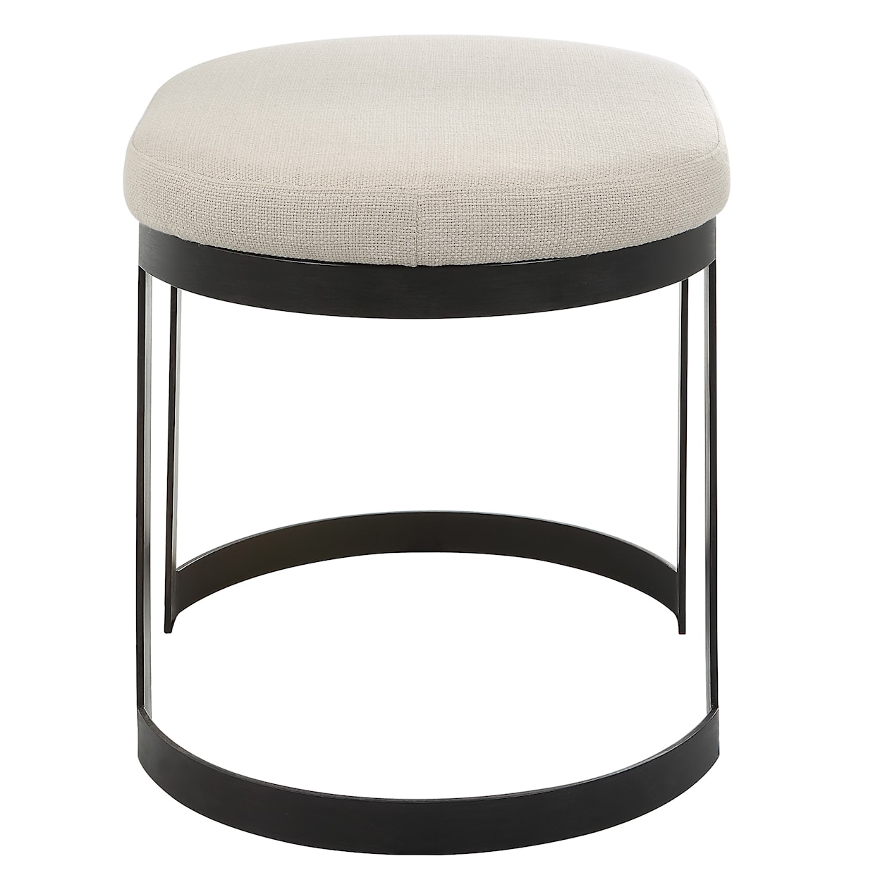 Uttermost Infinity Infinity Black Accent Stool