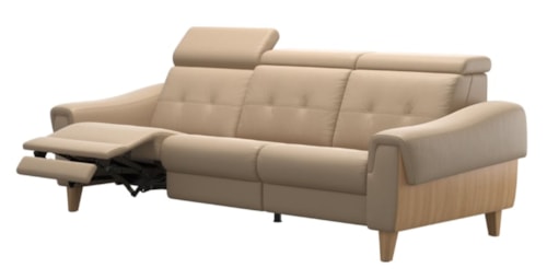 Contemporary Manal Reclining Sofa with A3 Arms