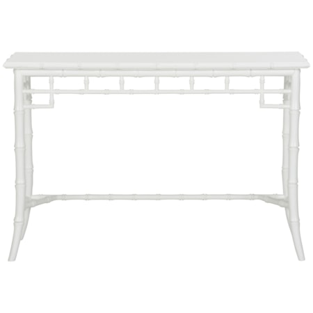 Bamboo Console - White