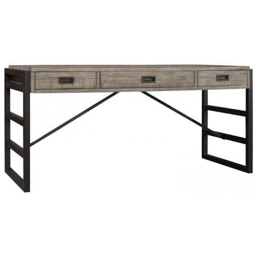 Rustic Desk with Keyboard Drawer