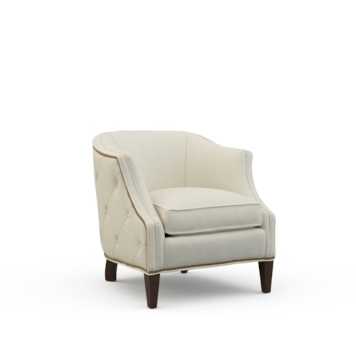 Transitional Chair with Tufted Back