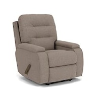 Wall-Saver Recliner with Channeled Back