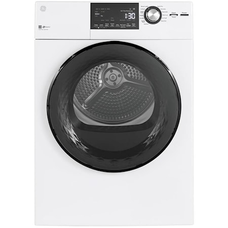 GE 4.1 Cu. Ft. Vented Electric Dryer with Stainless Steel Drum White