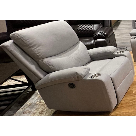 Fleetwood Glider Recliner W/Pwr Fr-Lt Gray