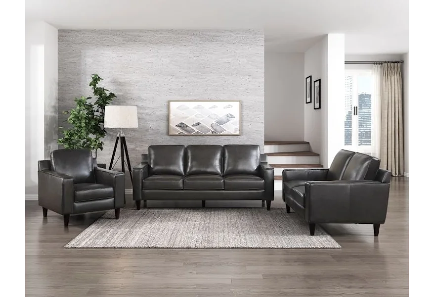 Aldrich 3-Piece Living Room Set by Homelegance Furniture at Del Sol Furniture