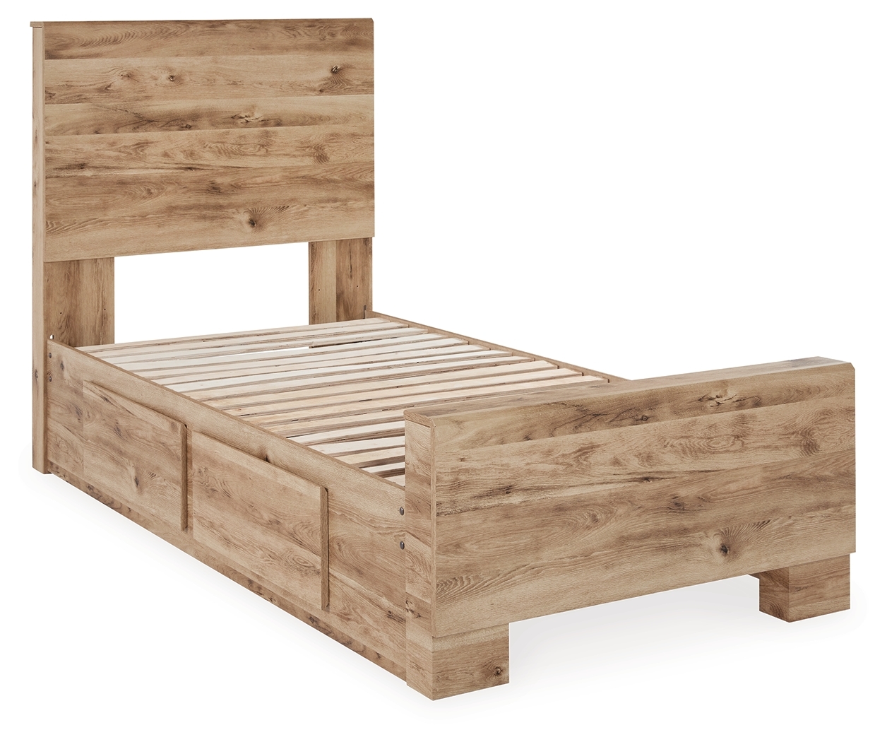 Signature Design by Ashley Hyanna Twin Panel Bed With 1 Side Storage