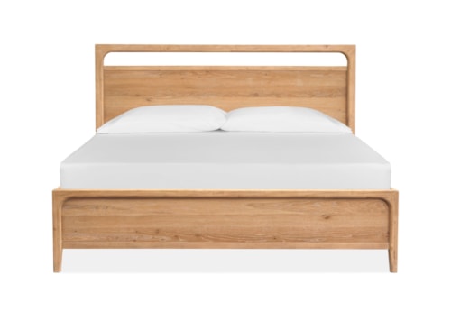 Farmhouse King Panel Bed with Low-Profile Footboard