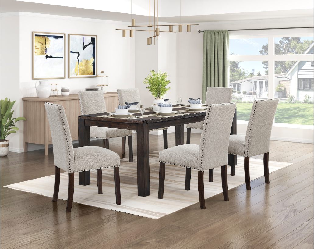 Homelegance Paulson Upholstered Side Chair with Nailhead