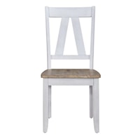 Transitional Dining Side Chair with Splat Back
