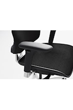 BDI Voca Contemporary Adjustable Height Task Chair with Lumbar Support