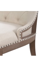 Liberty Furniture Americana Farmhouse Transitional Upholstered Shelter Dining Bench